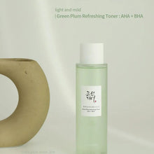Load image into Gallery viewer, BEAUTY OF JOSEON Green Plum Refreshing Toner : AHA + BHA
