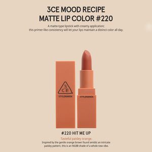 3ce - mood recipe 2 matte lip color