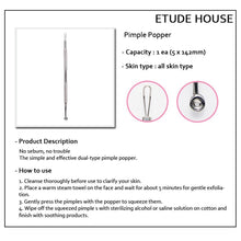 Load image into Gallery viewer, Etude House My Beauty Tool Pimple Popper description
