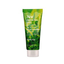 Load image into Gallery viewer, Farm Stay Green Tea Seed Premium Moisture Cleansing Foam Face Wash