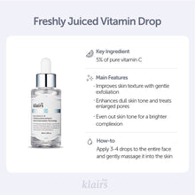 Load image into Gallery viewer, Klairs Freshly Juiced Vitamin Drop - Pure Vitamin C Serum