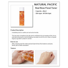 Load image into Gallery viewer, nacific real floral toner rose ingredients