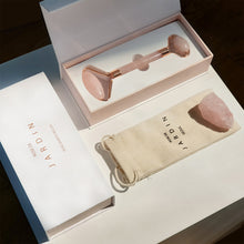 Load image into Gallery viewer, JARDIN Rose Quartz Massage Face Roller