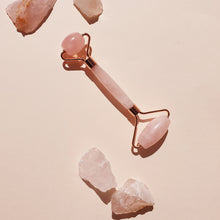 Load image into Gallery viewer, JARDIN Rose Quartz Massage Face Roller