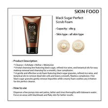 Load image into Gallery viewer, Skinfood Black Sugar Perfect Scrub Foam