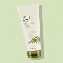 Load image into Gallery viewer, herb day 365 master blending foaming cleanser mung bean & mugwort