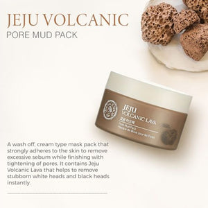 the face shop jeju volcanic lava pore mud pack