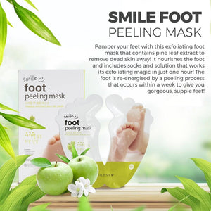 the face shop smile foot peeling jelly mask