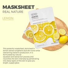 Load image into Gallery viewer, The Face Shop Real Nature Lemon Face Mask