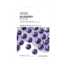 Load image into Gallery viewer, The Face Shop Real Nature Blueberry Face Mask