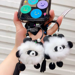 Fluffy Panda Charm