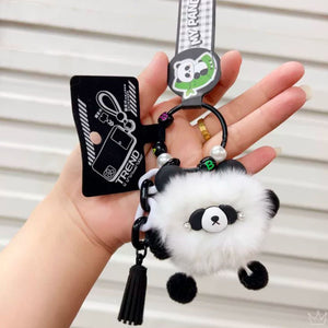 Fluffy Panda Charm