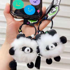 Fluffy Panda Charm