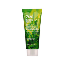 Load image into Gallery viewer, Farm Stay Green Tea Seed Premium Moisture Cleansing Foam Face Wash
