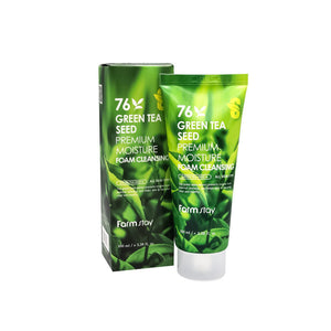 Farm Stay Green Tea Seed Premium Moisture Cleansing Foam Face Wash