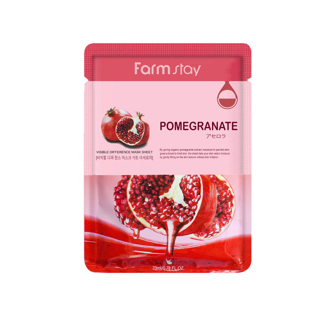 Farm Stay Visible Difference Sheet Mask Pomegranate
