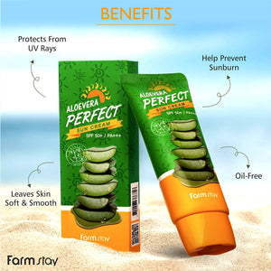 Farm Stay Aloe Vera Perfect Sun Cream (SPF 50+/PA+++)