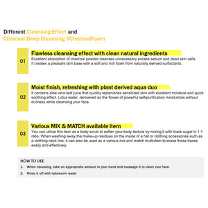 snp charcoal cleansing foam ingredients
