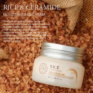 rice ceramide moisture cream the face shop