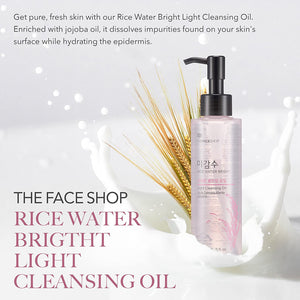 how to use rice water bright cleansing oil