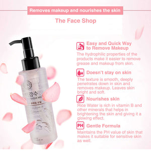 the face shop rice water bright rich cleansing light oil ingredients