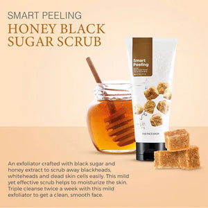 smart peeling honey black sugar scrub