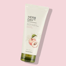 Load image into Gallery viewer, herb day 365 master blending foaming cleanser- peach &amp; figue
