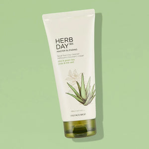the face shop herb day 365 cleansing foam aloe ingredients