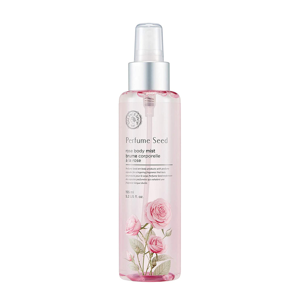 the face shop perfume seed rose body mist